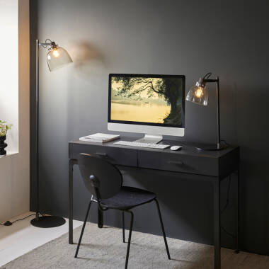 Image of Luxia Tilly Tinted Glass Desk Lamp