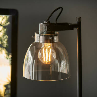 Image of Luxia Tilly Tinted Glass Desk Lamp