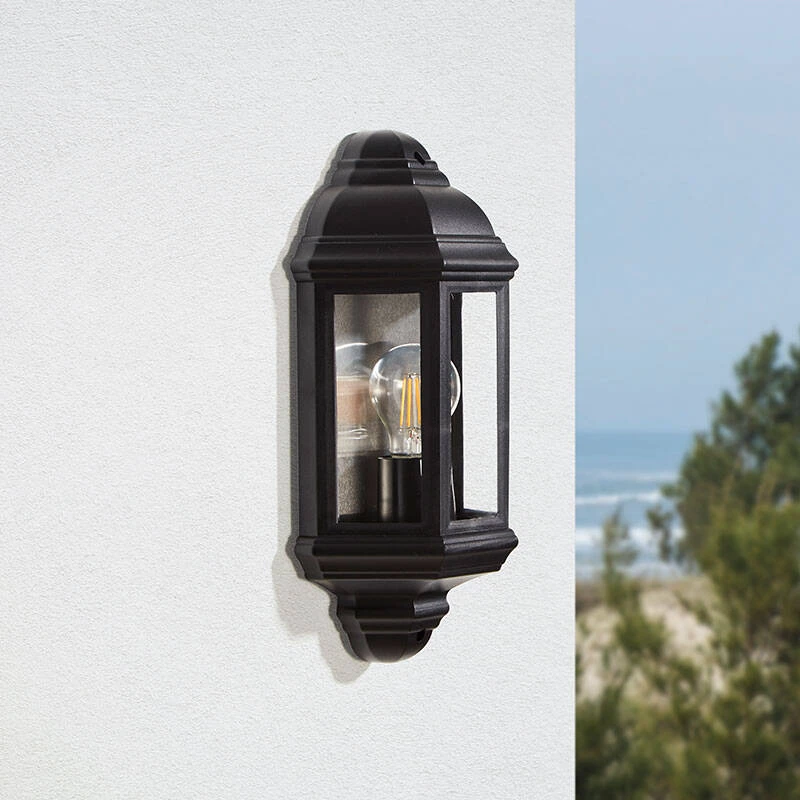 Image of Edit Coastal Newquay Half Lantern Outdoor Wall Light
