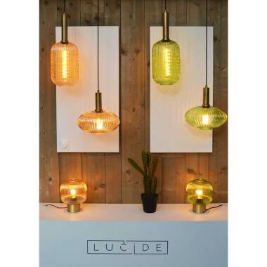 Image of Lucide Maloto 20 Glass Ceiling Pendant Light