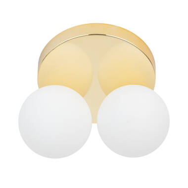 Image of Edit Bianca 2 Light Flush Ceiling Light