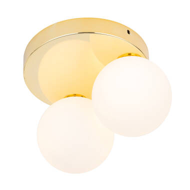 Image of Edit Bianca 2 Light Flush Ceiling Light