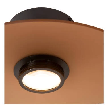 Image of Lucide Menga LED Glass Semi-Flush Ceiling Light