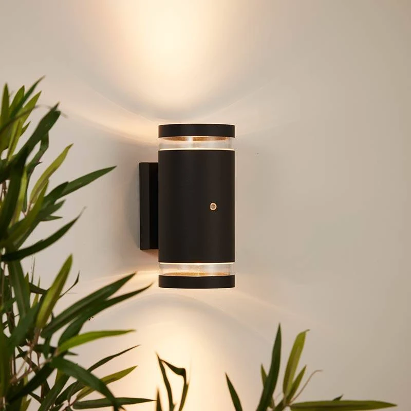 Image of Edit Dez Outdoor Up & Down Wall Light with Dusk to Dawn Sensor