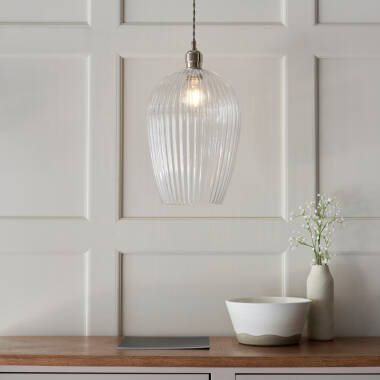 Image of Luxia Edensor Large Glass Ceiling Pendant Light