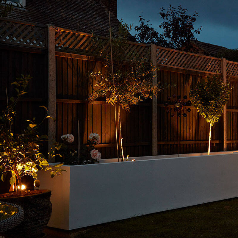 Image of EasyFit Core 12v Garden Lights - Palm 6W LED Garden Spotlight Kit - 16 Lights