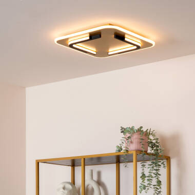 Image of Lucide Andreas LED Square Flush Ceiling Light