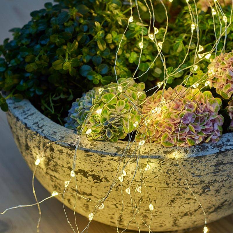 Image of Sirius 1M Maggie Horsetail LED Silver Micro Wire Fairy Lights