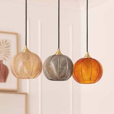 Edit Klimt 3 Light Glass Bar Ceiling Pendant