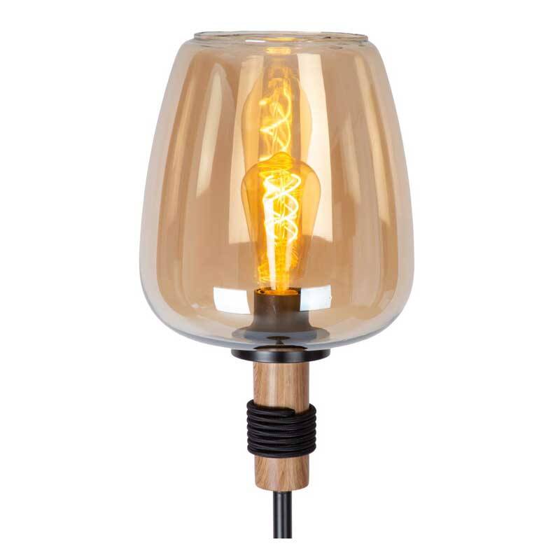 Image of Lucide Ilona Glass Floor Lamp