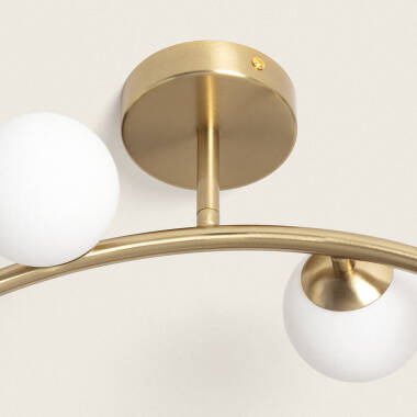 Image of Edit Moonlight Glass 4 Light Semi-Flush Ceiling Light