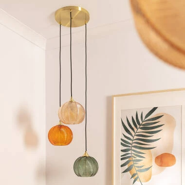 Image of Edit Klimt 3 Light Cluster Ceiling Pendantcolour