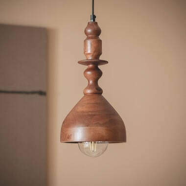Edit Eravur Wood Ceiling Pendant Light