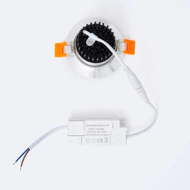 Image of Round 7W COB LED Adjustable Downlight Cutout 70mm