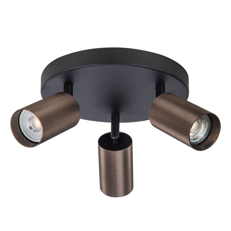 Image of Westport Moto Knurl 3 Light Ceiling Spotlight Plate