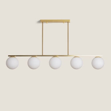 Image of Edit Boqor 5 Light Semi-Flush Bar Ceiling Pendant