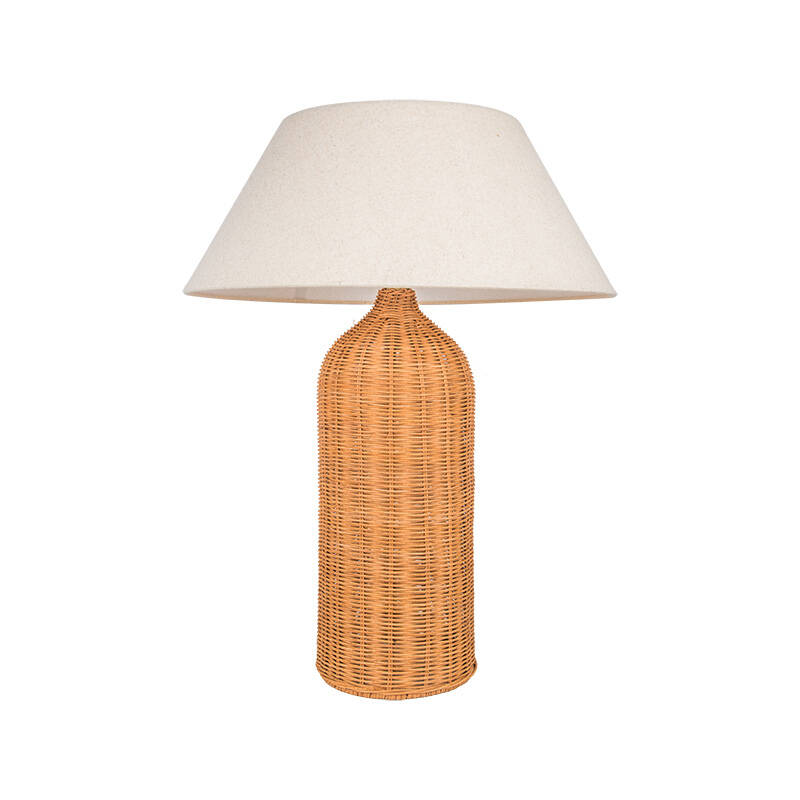 Image of Khudi & Khora Raya Rattan Tall Table Lamp