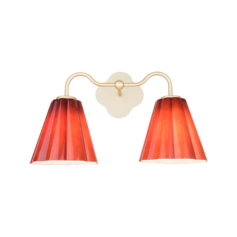 Image of Wisteria Vivenna Glass Twin Wall Light