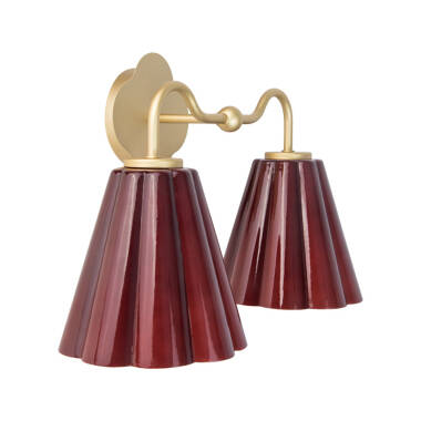 Image of Wisteria Vivenna Glass Twin Wall Light