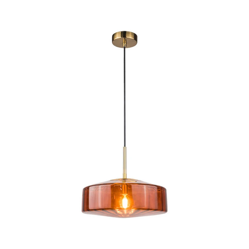 Image of Wisteria Smokey Glass Ceiling Pendant Light