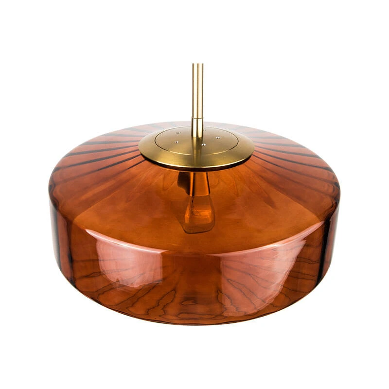 Image of Wisteria Smokey Glass Ceiling Pendant Light