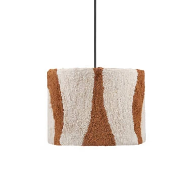 Khudi & Khora Hemp Tufted Ceiling Pendant Shade