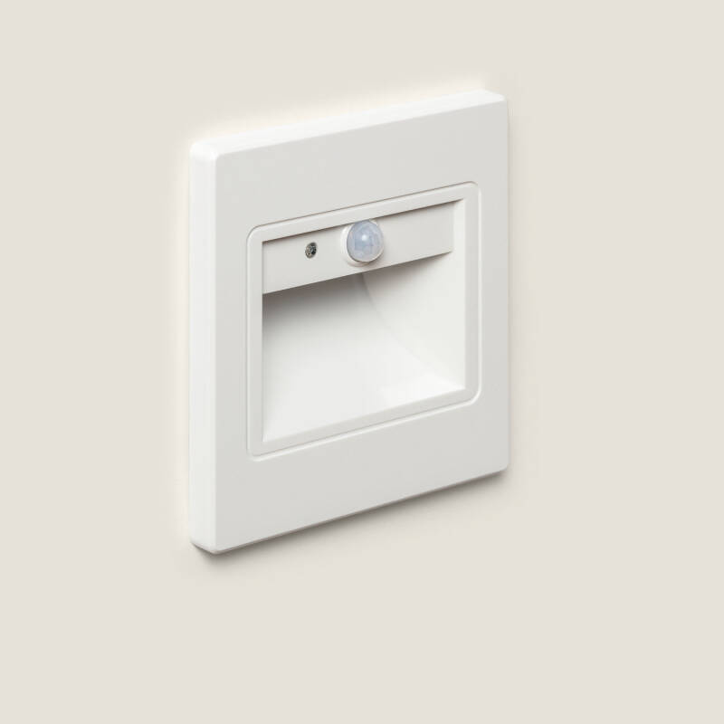 Image of Edit Bark LED Recessed Wall Light with PIR Sensor