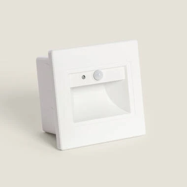 Image of Edit Bark Warm White LED Recessed Wall Light with PIR Sensor