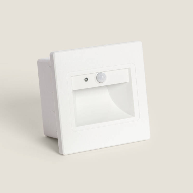 Image of Edit Bark LED Recessed Wall Light with PIR Sensor