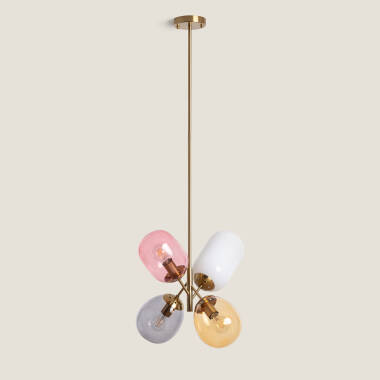 Image of Edit Papallona 4 Light Glass Ceiling Pendant
