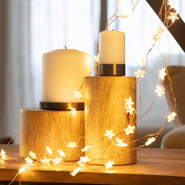 Edit Fireflies Warm White Star LED Light Garland - 150 Lights