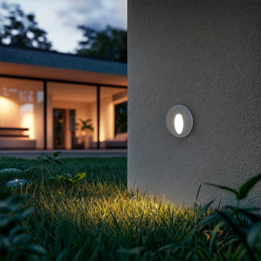 Image of Edit Adam 3W LED Oval Recessed Wall Light