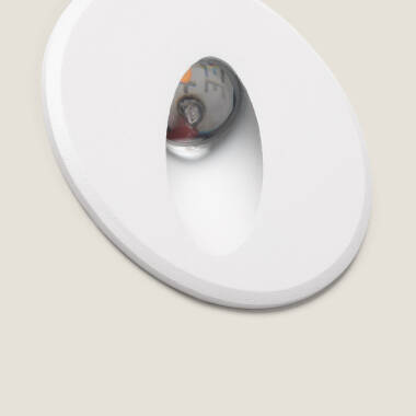 Image of Edit Adam 3W LED Oval Recessed Wall Light