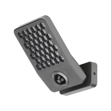 Lutec Atlantis 14W 2000Lm Cool White LED IP54 Floodlight with PIR Movement Sensor