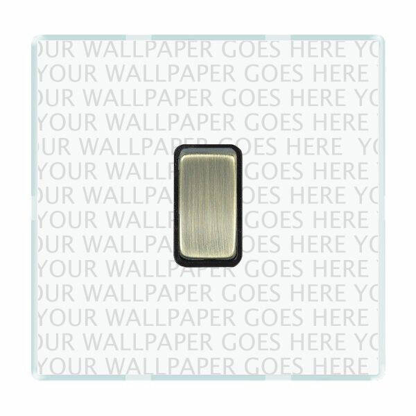 Image of Wisteria Perception Clear Perspex 4 Gang 2 Way Rocker Switch