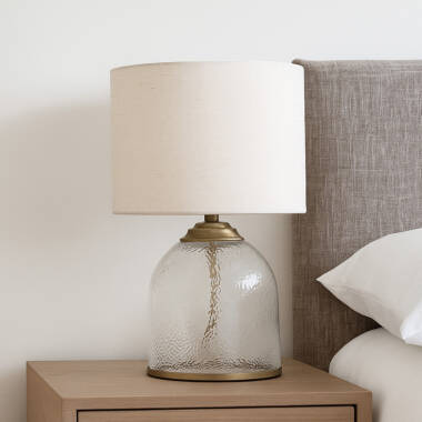 Wisteria Olive Glass Table Lamp
