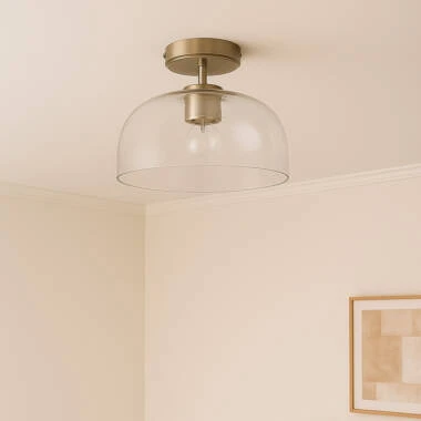 Wisteria Clara Semi-Flush Glass Ceiling Light