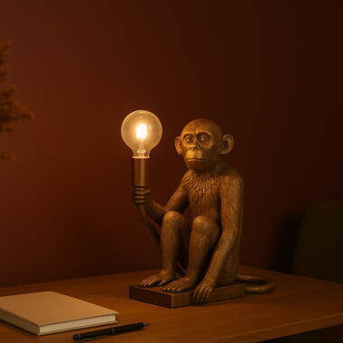 Edit Conor USB Rechargeable LED Monkey Table Lamp