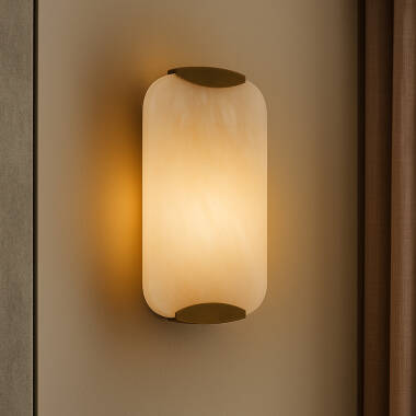 Westport Emily Alabaster Glass Wall Light