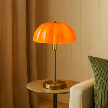 Wisteria Vivenna Wide Glass Table Lamp