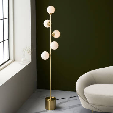 Luxia Abersoch Glass Floor Lamp