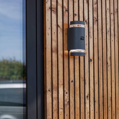 Lutec Focus Outdoor Up & Down Wall Light with PIR Sensor