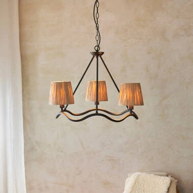 Luxia Tiverton 3 Arm Ceiling Pendant Light