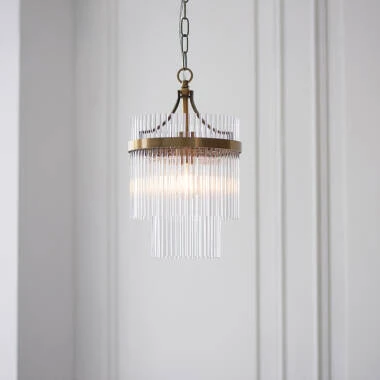 Luxia Torquay Glass Ceiling Pendant Light