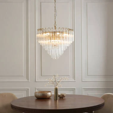 Luxia Lautrec Fluted Glass Chandelier