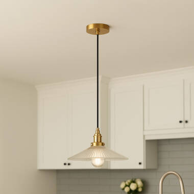 Wisteria Serena Clear Glass Ceiling Pendant Light