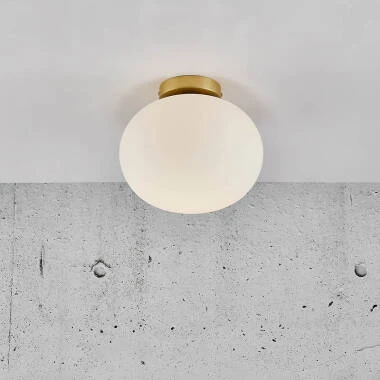 Nordlux Alton Glass Flush Ceiling Light