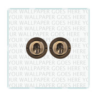 Wisteria Perception Clear Perspex 4 Gang 2 Way Toggle Switch