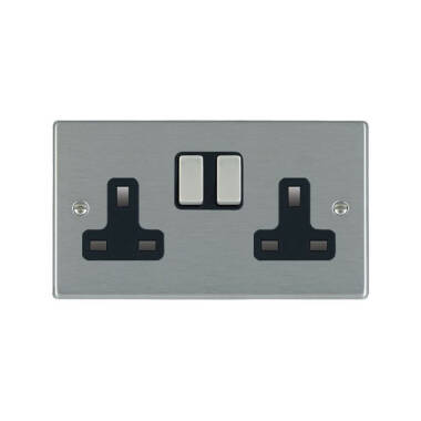 Edit Hartland 2 Gang Double UK Socket
