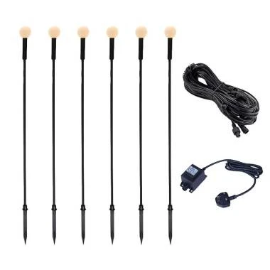 Easyfit 12V Garden Lights - Daisy LED Outdoor Feature Stake Light Kit - 6 Lights